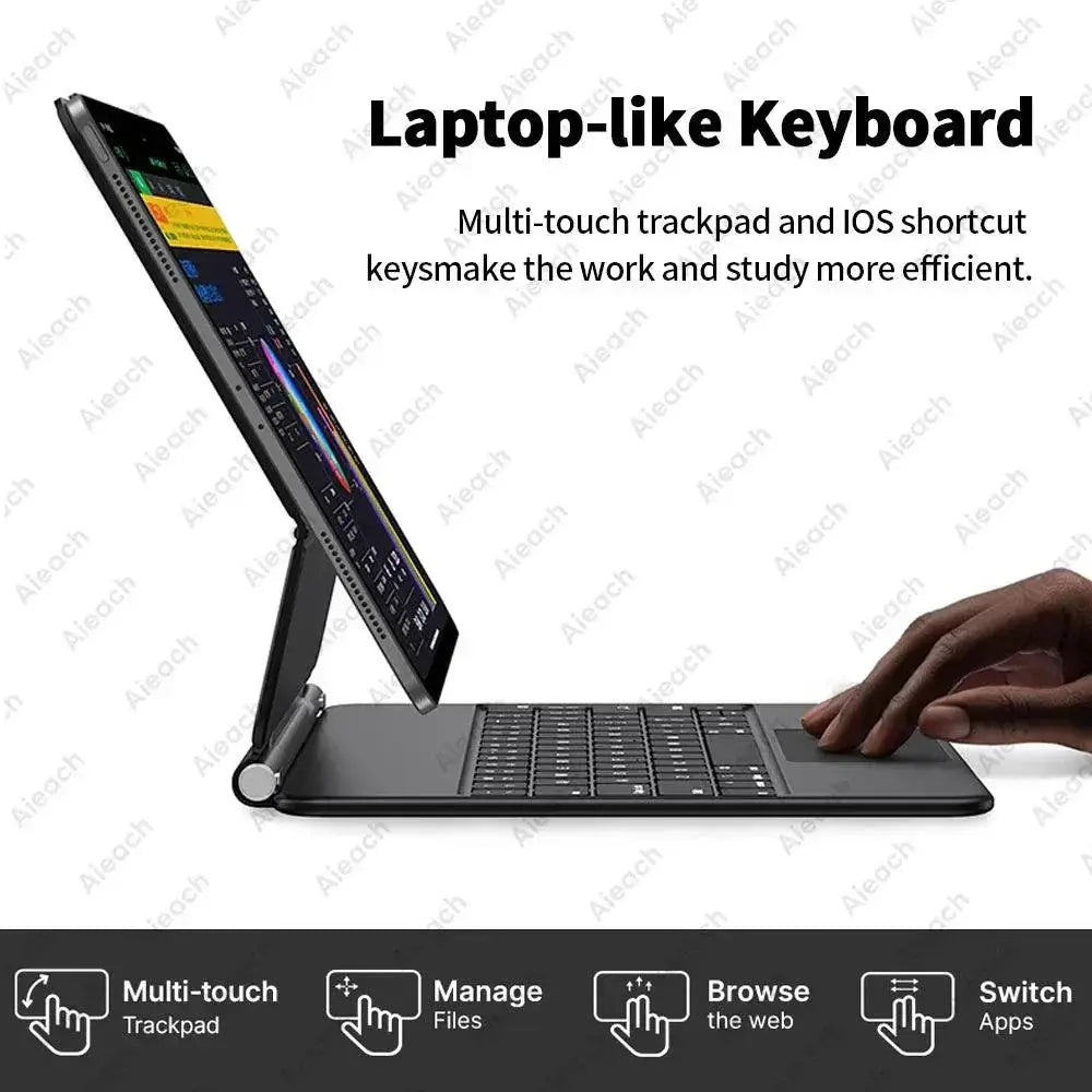 Magic Keyboard Case For iPad Air With Backlit Keyboard