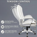 Office Desk Chair High Back Ergonomic White Computer
