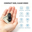 Pocket Sized Mini Body Camera HD Recorder, Clip-on Wearable