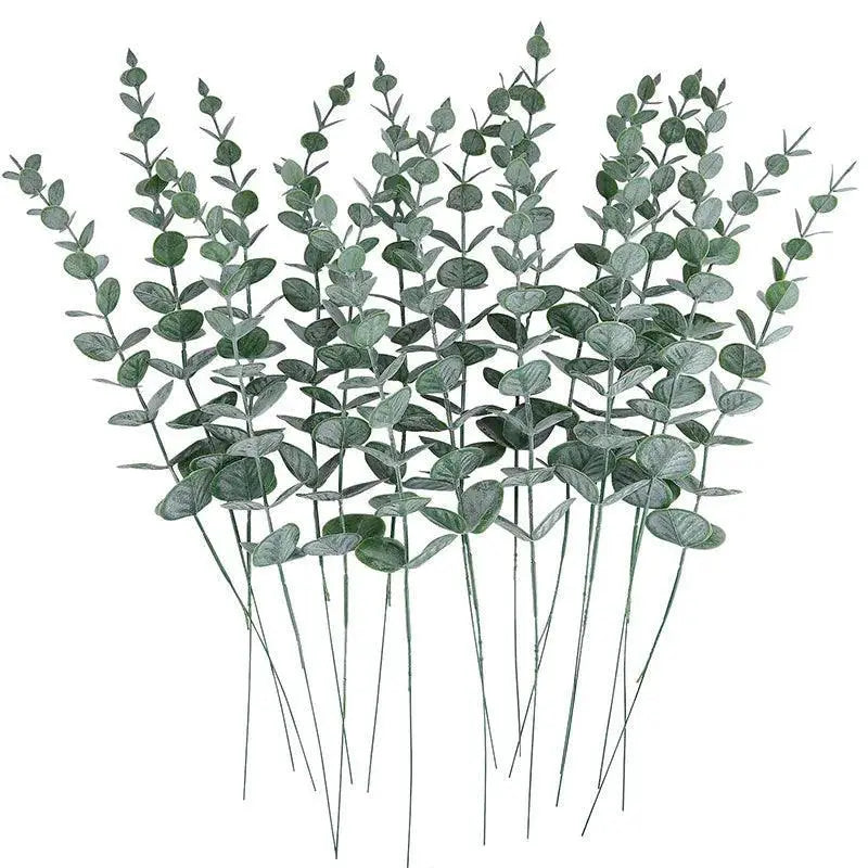 Artificial Eucalyptus Leaf Branches For Home Garden Decor
