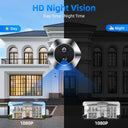 WSDCAM Mini WiFi Doorbell Two Way Talk Peephole 1080P Never Miss Visitors