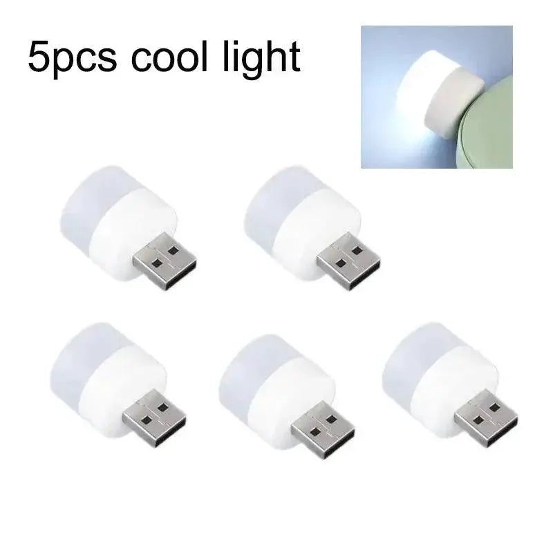 Mini USB Plug Lamp Versatile LED Night Light for Reading