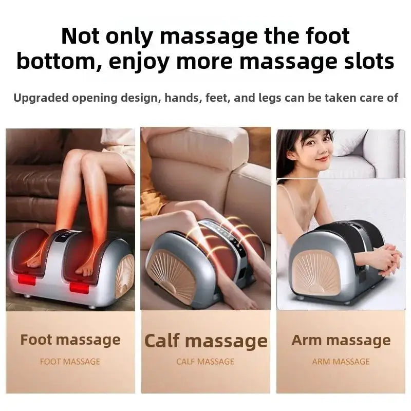 Leg Foot Massager Machine with Airbag Compression Deep Kneading Improve Foot Wellness Gray Fathers Day & Birthday Gifts for Mom