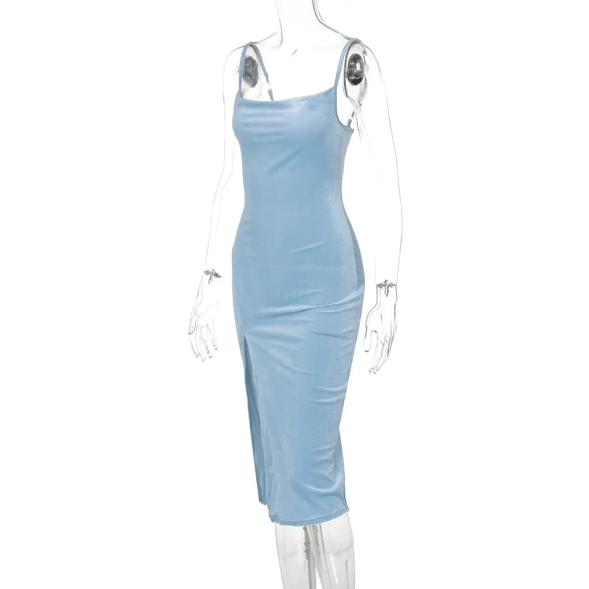 Hugcitar Velvet Maxi Dress Desk Date — product view 12