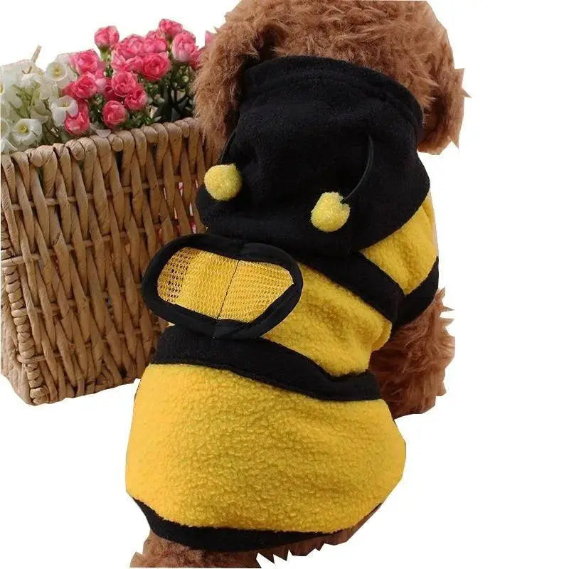 Bee Pet Hoodie Cute Bee Themed Halloween Cosplay Apparel