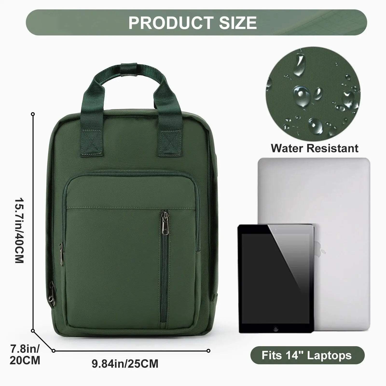 Lightweight Waterproof Travel Backpack USB Charging Port
