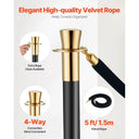 Stanchion Posts With Velvet Ropes Set