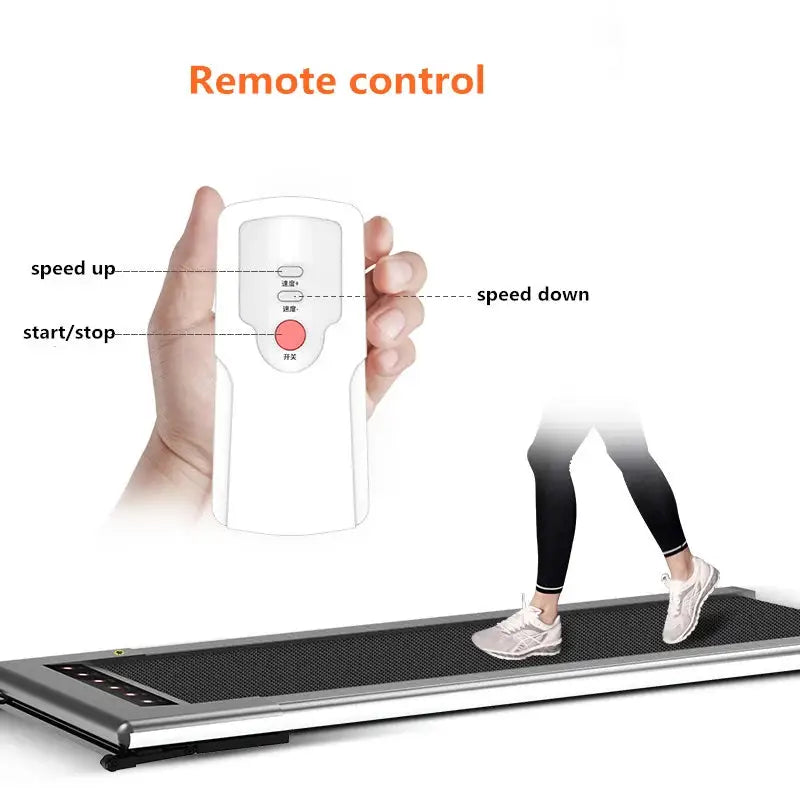 New Arrival Easy Moving Mini Flat Smart 1.5HP Walking Pad Treadmillpromote sales