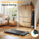 AKLUER Quiet Desk Treadmill 2In1 Walking Pad Incline Shiatsu