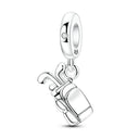 Sterling Silver Charm Beads Mask