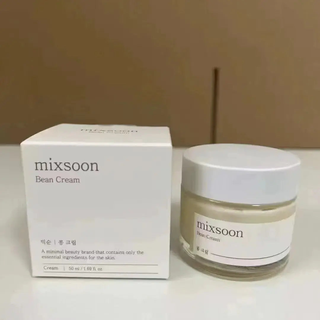 Korean Mixsoon Bean Cream Essence Sunscreen Centella Facial Cleaner Moisturizing Soothing Enhance Skin Elasticity Oil Control