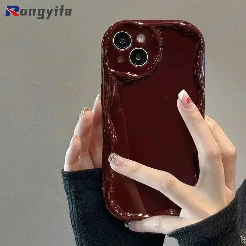 New Year Casing IPhone 15 14 Plus 13 12 11 Pro Max Red Cover