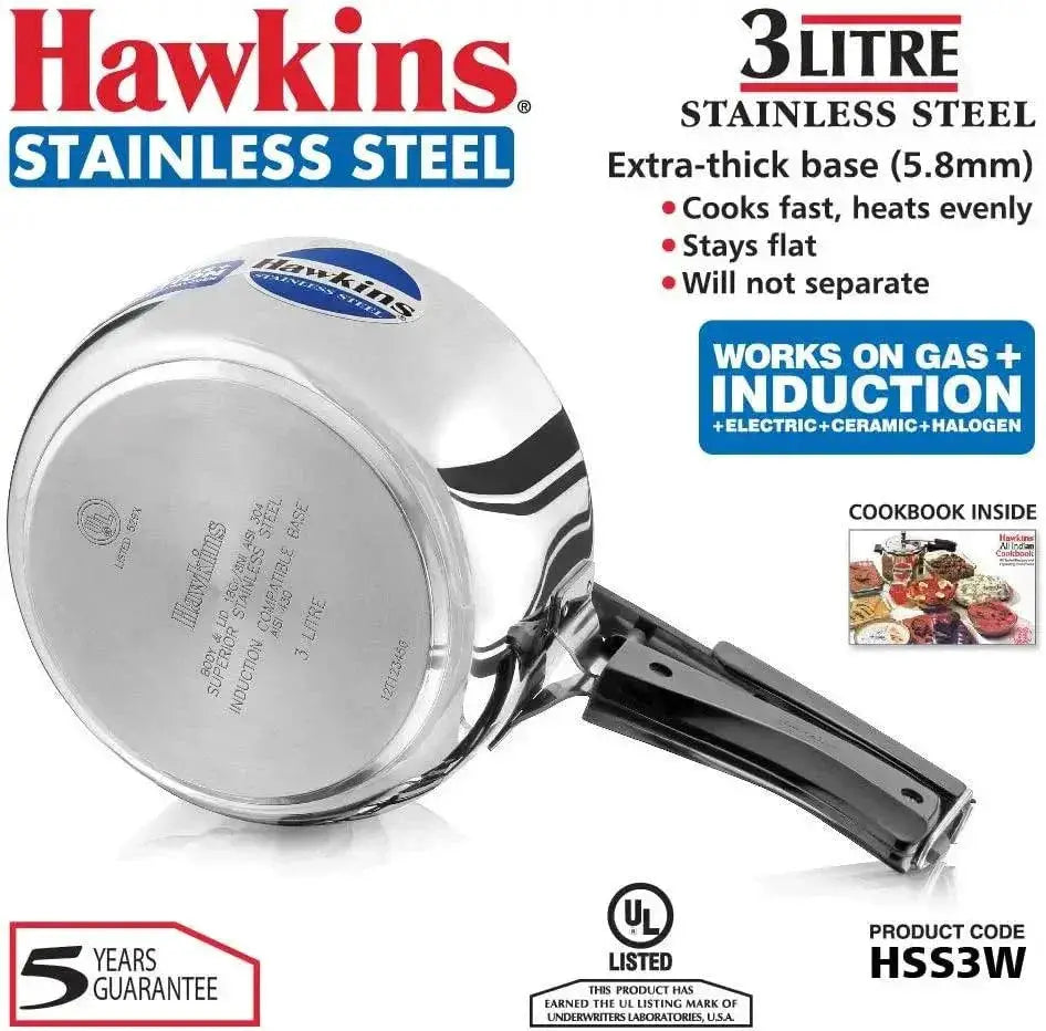 Pressure Cooker 3L Stainless Steel B60 High Performance