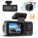 Smart 3 Channel Dash Cam for Cars 1080P Footage HD