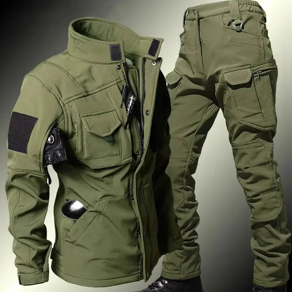 Windproof Waterproof Biker Suit Men Tactical Jacket Pants