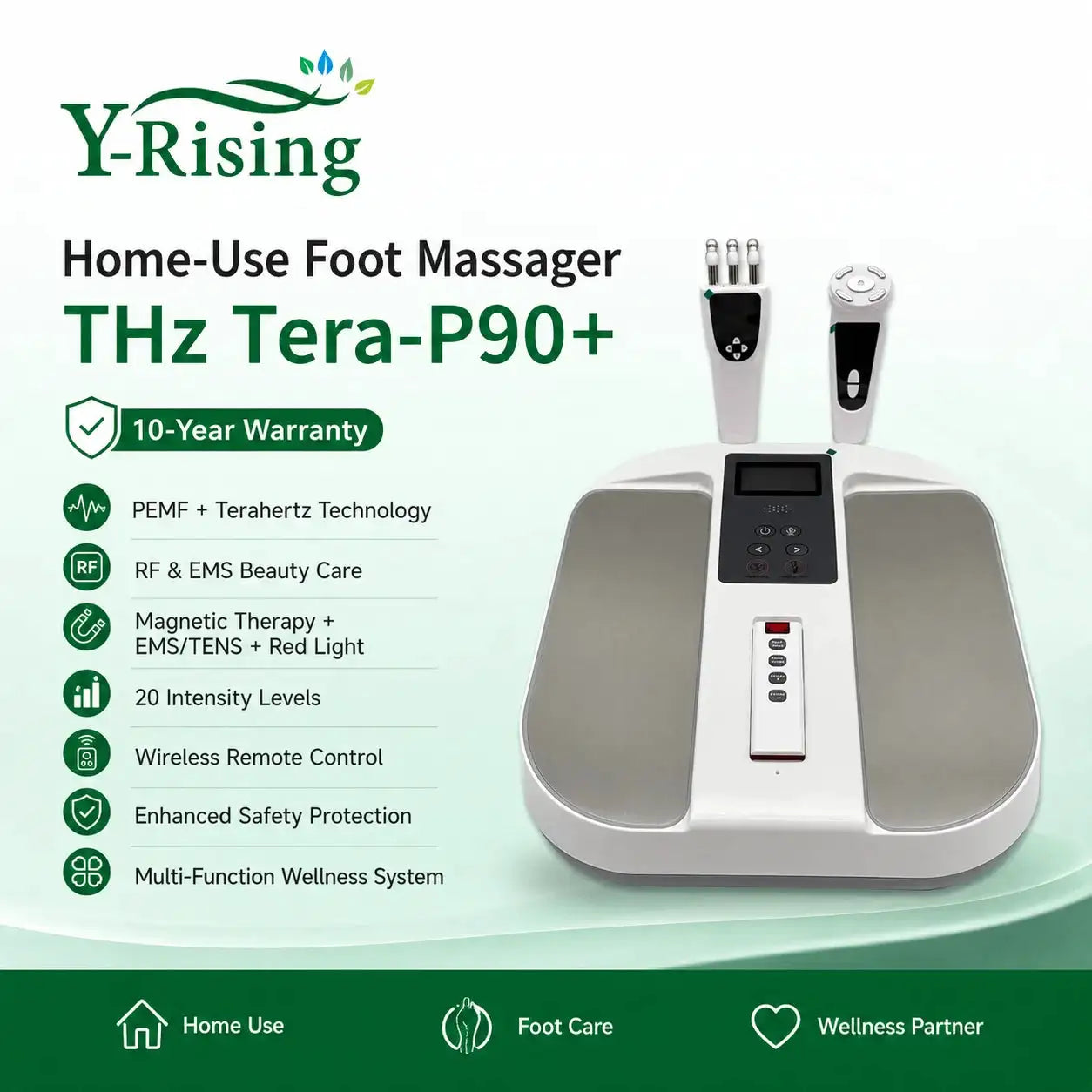 2026 Latest Version Terahertz Foot Massager & Facial Massage Brush (P90 Plus Thz Life) Professional Health System Equipment