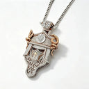 Premium Iced Out Gold Skull Pendant
