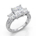 Princess Cut Moissanite Ring
