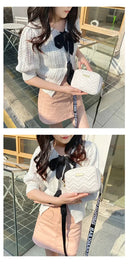 Wave Embroidery Square Bag for Everyday