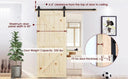 US Sliding Barn Door Hardware Kit 6.6ft 8ft 10ft Heavy Duty