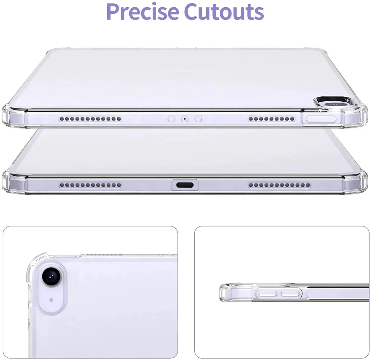 iPad Clear Silicone Case Transparent Protection Cover