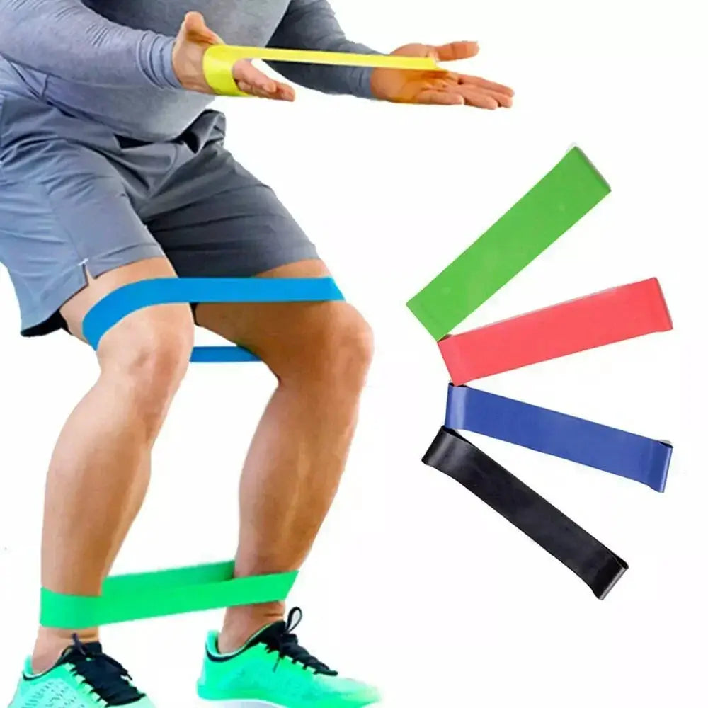 5 Piece Colorful TPE Resistance Bands Set For Home Fitness
