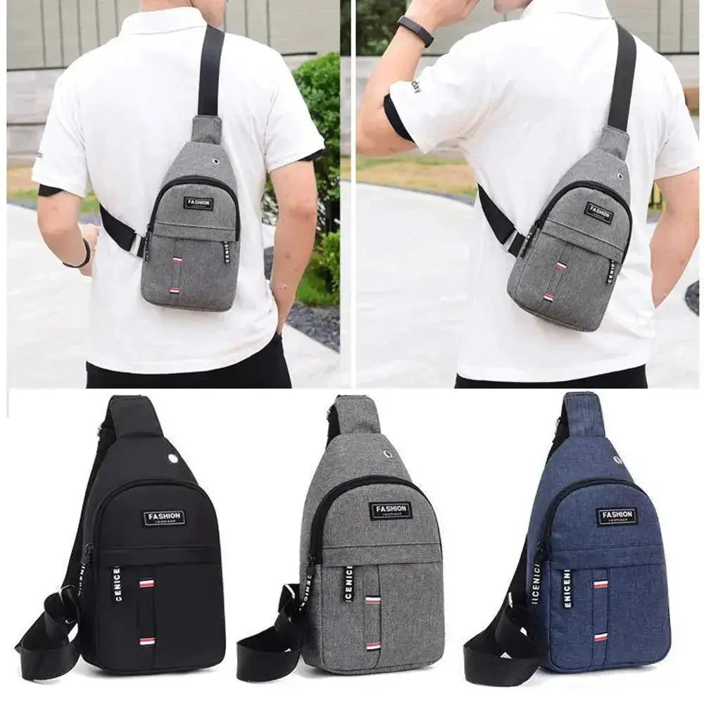 Men's Urban Waterproof Oxford Crossbody Bag Korean Style