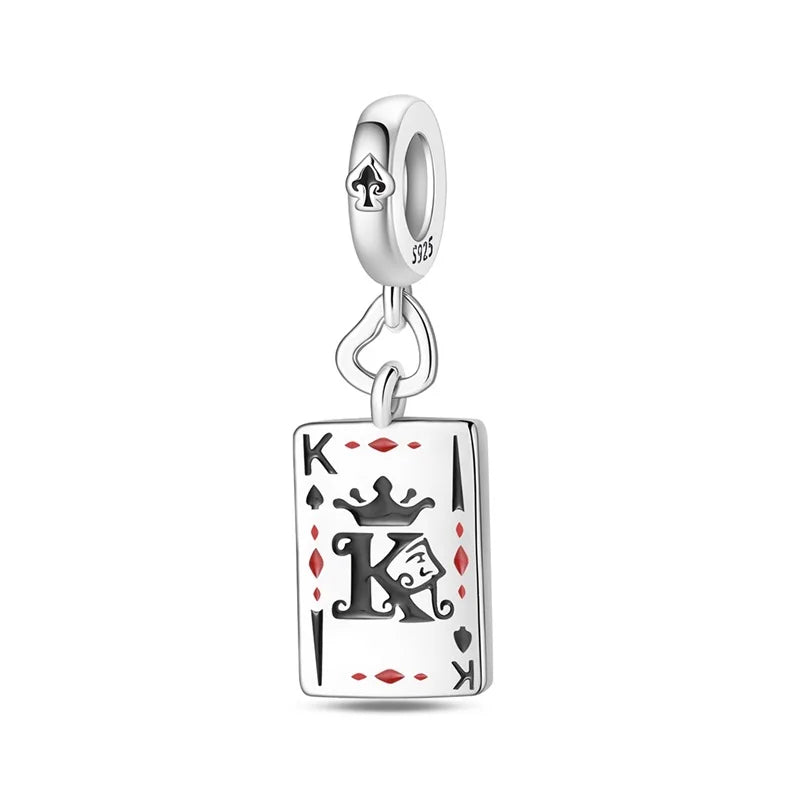 Sterling Silver Poker Card Pendant