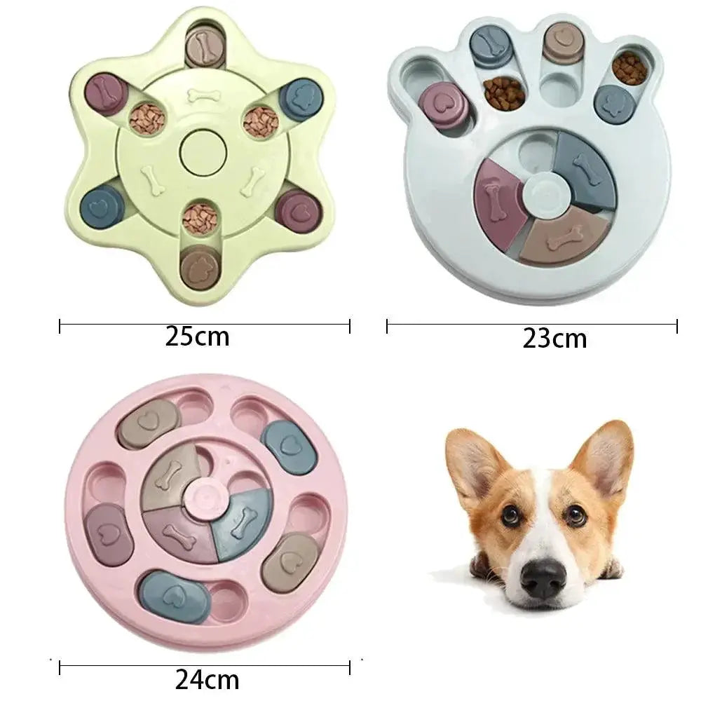 Interactive Dog Puzzle Feeder Toy for IQ and Slow Eating