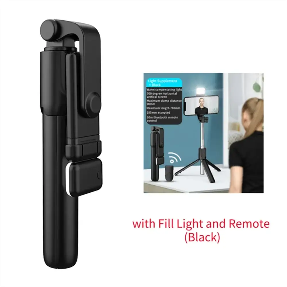 Cell Phone Selfie Stick Tripod Bluetooth Remote Phone Holder