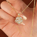 Dainty Gold Moissanite Necklace