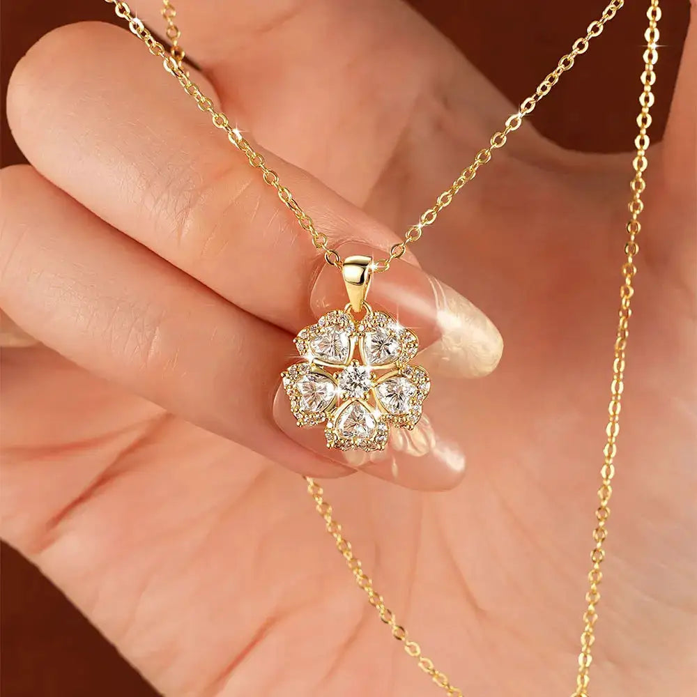 Dainty Gold Moissanite Necklace — product image 8