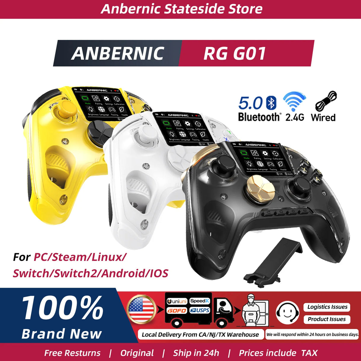 Anbernic RG Interactive Screen Wireless Gaming Controller — product view 1