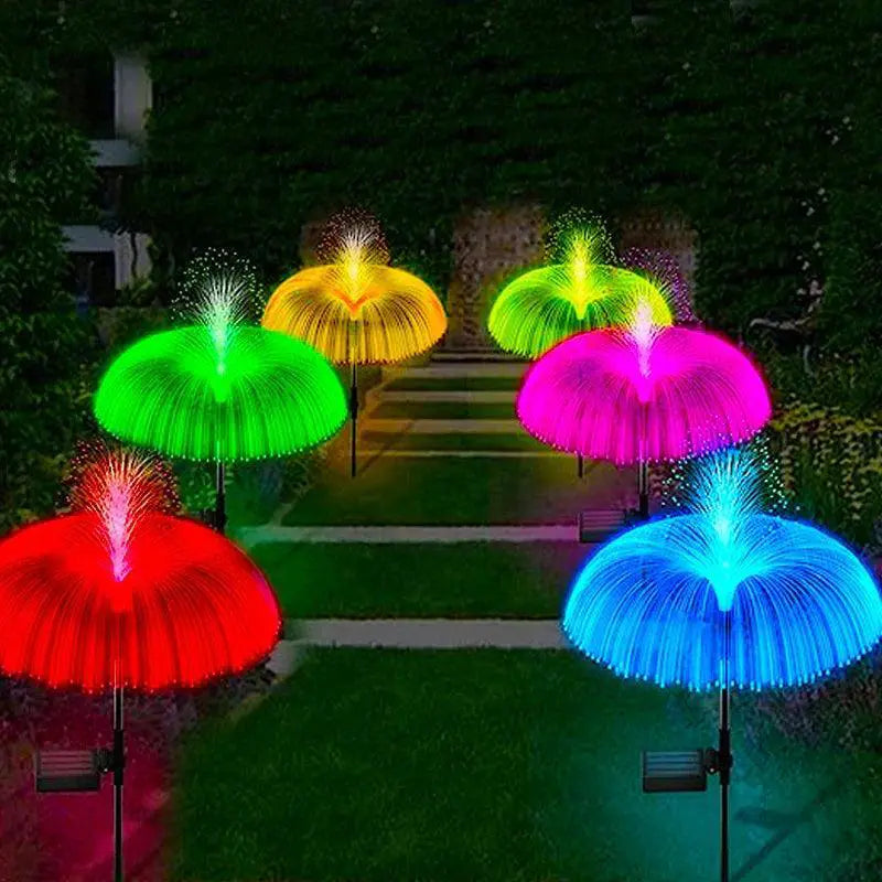 Colorful Solar Jellyfish Lights Outdoor Garden Decor