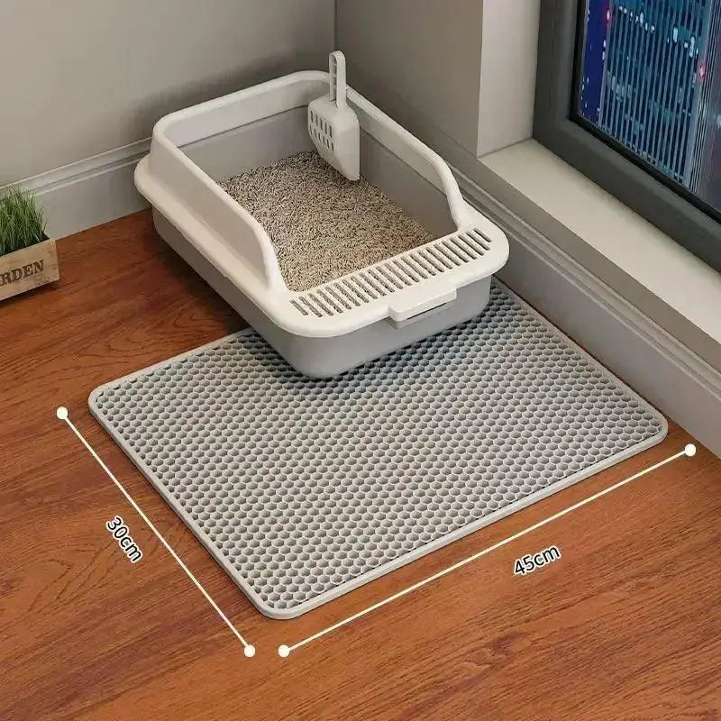 Double Layer Non Slip Cat Litter Mat Hygienic Durable