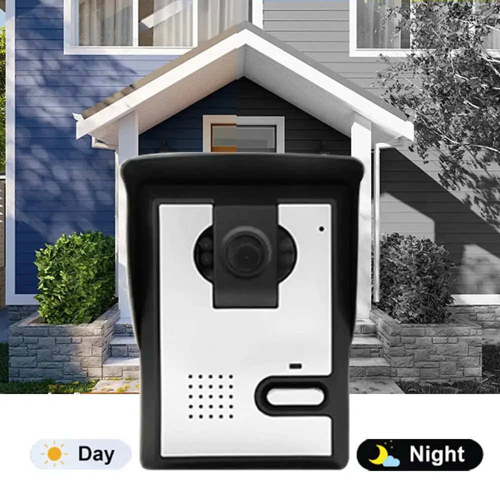 Super Low Price7 Inch Monitor 700tvl Cvbs Camera Video Door Phone Doorbell Intercom System Ir Night Vision Wired Doorbell Camera