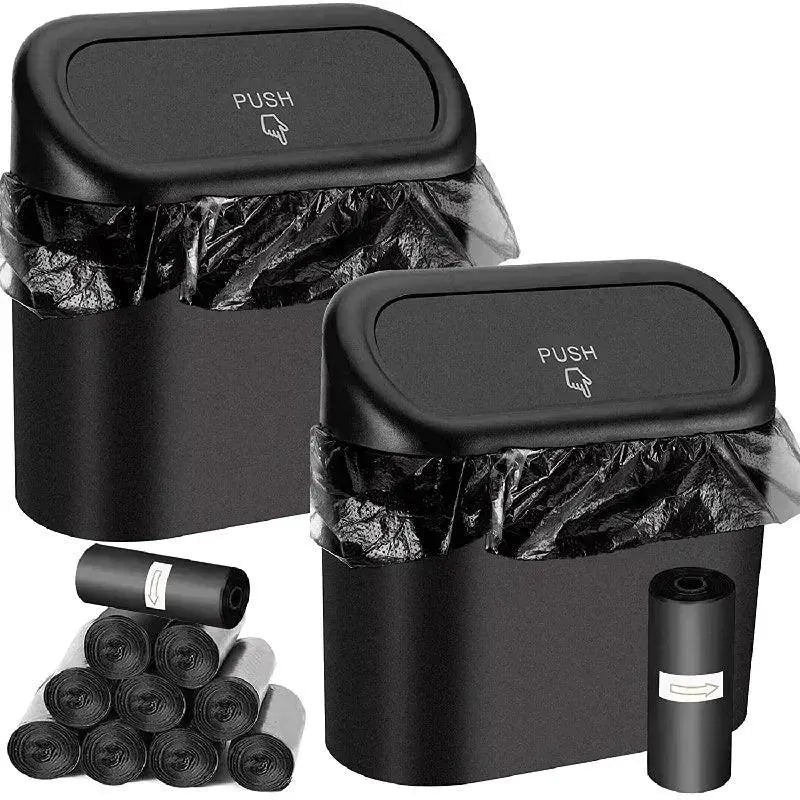 3 Pack Car Trash Can With Lid Contains 60 Garbage Bags