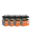 4 Pack 12V 50Ah LiFePO4 Battery
