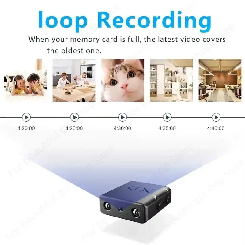 1080P HD Smallest Mini Camera Smart Home Security IR-CUT Night Vision Micro Camcorders Motion Detection DV Video Recorder Espia