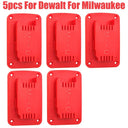 5pc Tool Holder Dock Wall Mount Rack For Dewalt Milwaukee 18V