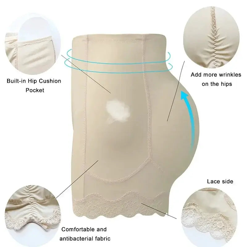 Curvy Shaping Control Panties With Padded Hip Enhancers