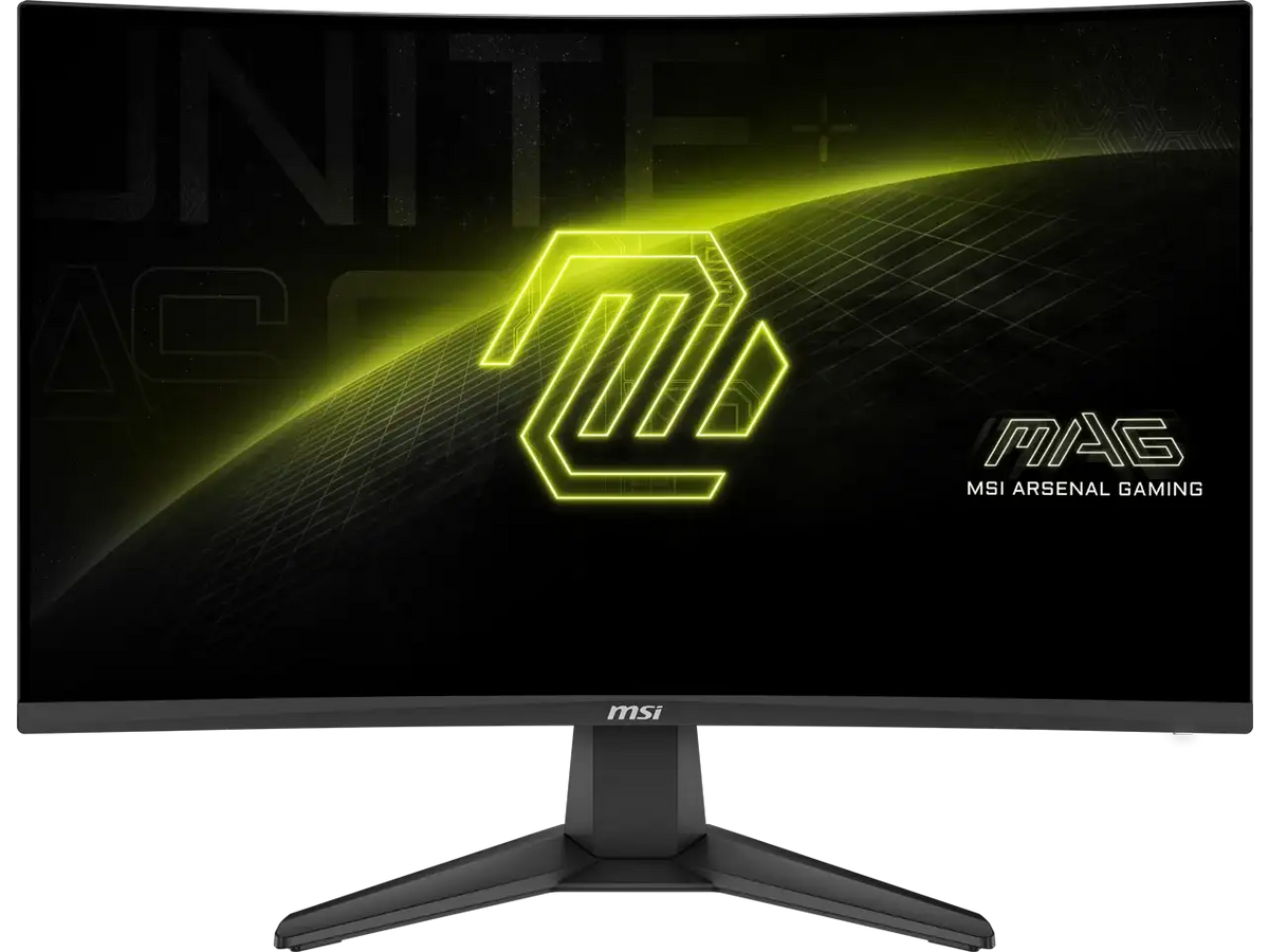 MSI 27 inch Full HD 200Hz AMD FreeSync Premium 0.5ms HDR Ready Ai Vision Anti-Flicker 1500R Curved Gaming Computer Monitor MAG 27C6F E20
