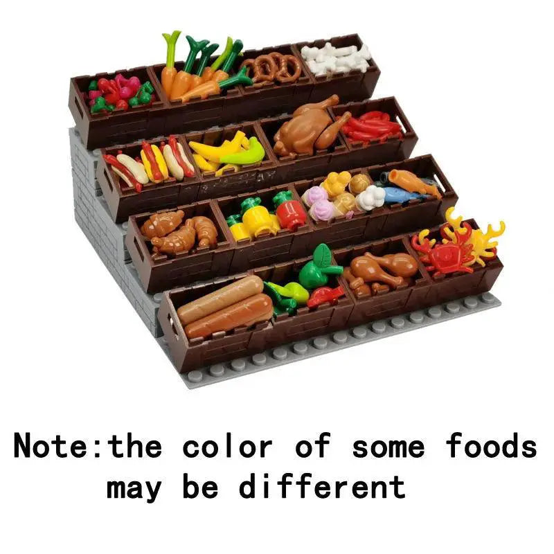 Food City Friend Building Blocks Set Culinary Creativity Fun