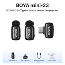 BOYA Mini Wireless Lavalier Microphone For iPhone iPad Android Type C 2.4 GHz HD