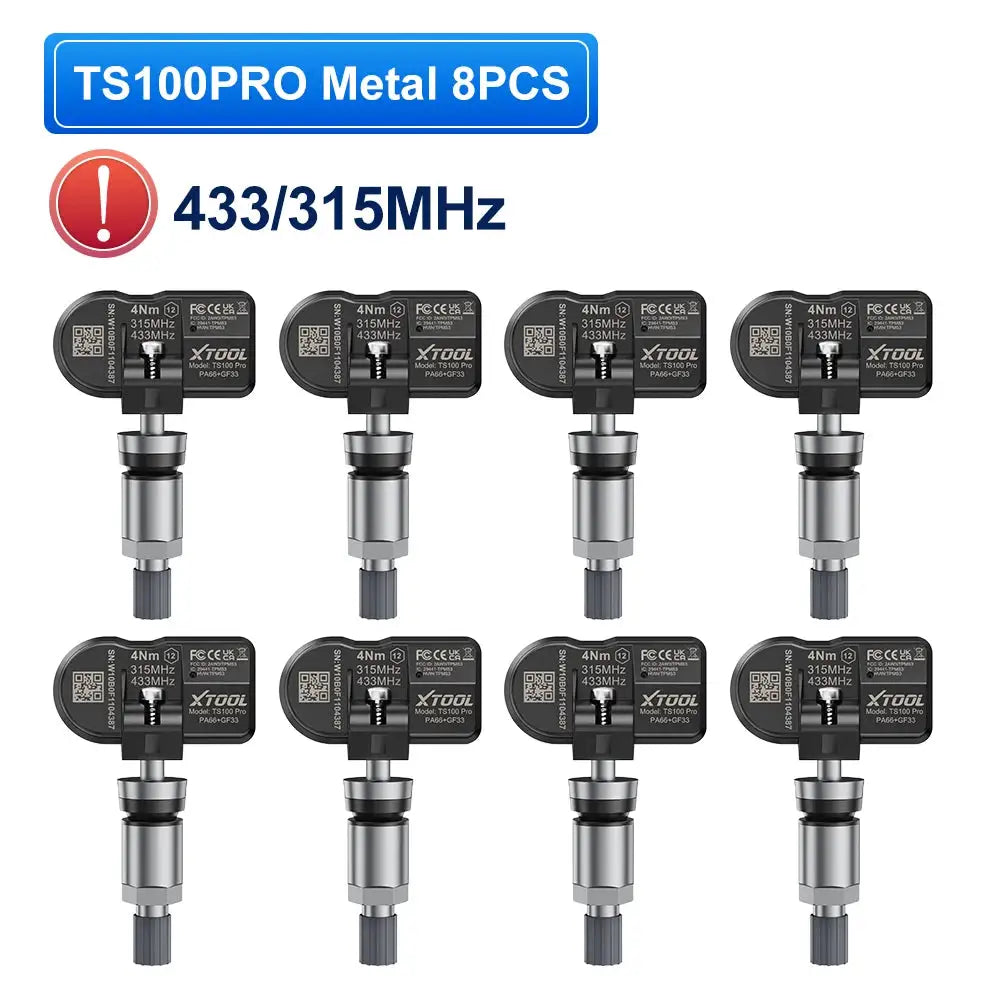 XTOOL TS100PRO Sensor 315MHz 433MHz TPMS Sensor Tire Repair Tools TPMS Scanner Pressure Monitor Tester Work on TP150 IP819TP