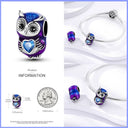 Real Sterling Silver Colorful Butterfly
