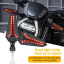 Attention Grabbing Sequential LED Motorcycle Turn Signals With Dual Flow Arrows