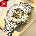 Olevs Men Skeleton Mechanical Watch