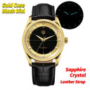 Watchdives WD1954 Men Watches Tiger Eye Stone Dial VH31 Sweep Quartz Watch Ar Sapphire Lumes BGW9 100M Waterproof Luxury Relojes