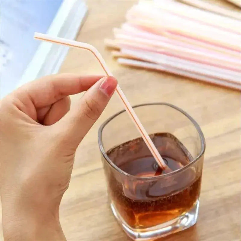 Colorful Black Reusable Party Straws Eco Friendly Essentials
